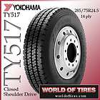 24.5lp tire Yokohama TY517 semi truck tire 24.5lp 24.5 