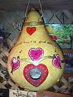 Hand Painted Amish Gourd Birdhouse Homemade Handcrafted Handmade 