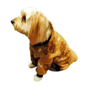   Threads Beige Doggie Polarctic Fleece Pajamas for Your Dog, 12 Size