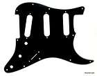 Ply Stratocaster Strat Guitar Pickguard 11 Hole Standard BLACK