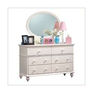   French White Natart Juvenile Chelsea Double Dresser Furniture & Decor
