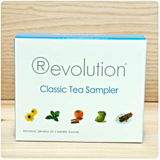 Revolution Herbal Tea Classic Tea sampler Chamomile,Mint,Chai,citrus 