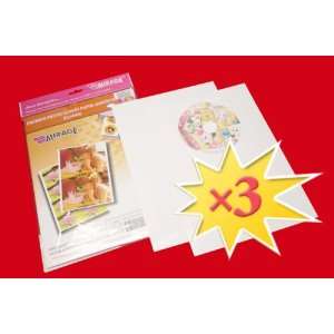   Glossy Inkjet Photo Paper Adhesive label for CD/DVD