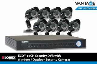  Lorex ECO 16 Channel Security DVR with 8 Indoor/Outdoor 