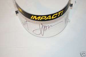 John Force, Courtney Force, & Team Signed Helmet Visor  