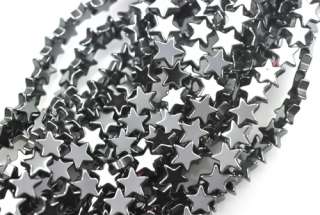 STRAND HEMATITE STAR BEADS SUPERIOR QUALITY 6MM  