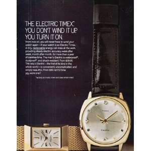  Print Ad 1967 Electric Timex You Dont Wind It Up Timex Books