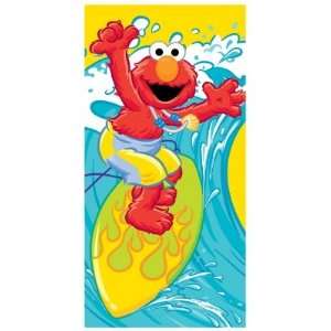   Street Elmo Surfing Terry Velour Beach/Bath Towel