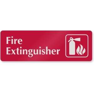  Fire Extinguisher (with symbol) DiamondPlate Aluminum Sign 
