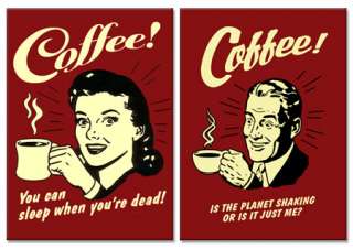 COFFEE RETRO FRIDGE MAGNET  