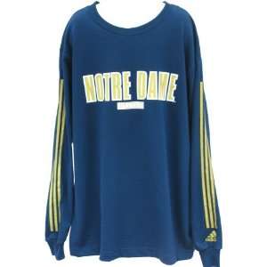  Youth Notre Dame Navy L/S Stride Tee