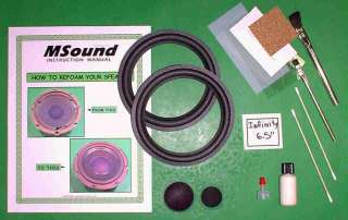 The Best Infinity 6 1/2 Speaker reFoam Kit repair foam  