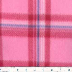   Fleece Fabric Pink Plaid By The Yard Arts, Crafts & Sewing