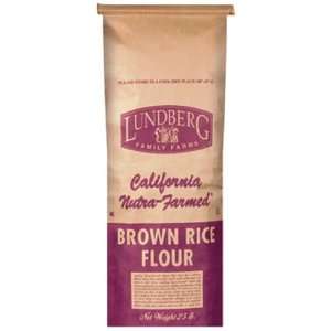 Lundberg Eco Farmed Brown Rice Flour, 25 Pound  Grocery 