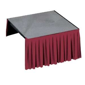 Portable Stage and Seated Choral Riser Single Height Carpet Deck 