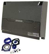 Kenwood KAC 9105D 1800W Peak Mono Class D Car Amplifier + 4 Gauge 