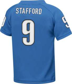 Detroit Lions Kids Blue Reebok Matthew Stafford T Shirt  