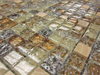 Glass Tile Mosaic Kitchen Backsplash Bathroom Wall Border   Crackled 3 