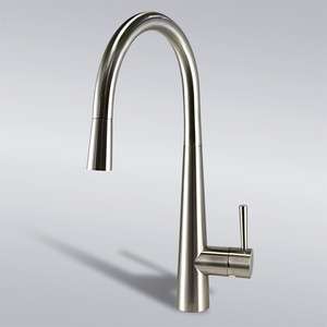 16 Pull Out Swivel Spout Kitchen Sink Faucet Brushed Nickel  