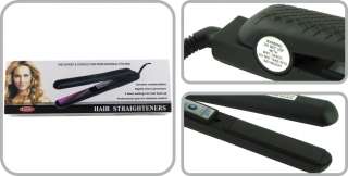 New Black Ceramic Hair Straightner Smooth Straight Hair European Plug 