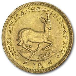  Gold South African 1 Rand (AU/BU) AGW .1177 oz Everything 