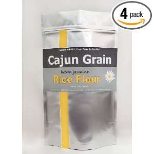 Cajun Grain Brown Rice FLOUR, jasmine, four 2lb. bags (8 lbs. total 