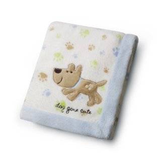 Carters Easy Printed Embroidered Boa Blanket, Dog Gone Cute Carters 