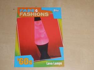 2011 Topps American Pie Fads & Fashions 11 Lava Lamps  