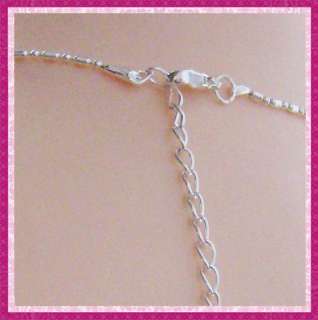 Fashion Necklace Crystal Pendant Four Leaf Clover #7972  