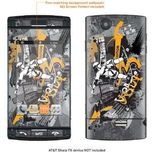   Skin Sticker for AT&T ATT Sharp FX case cover FX 168 Electronics