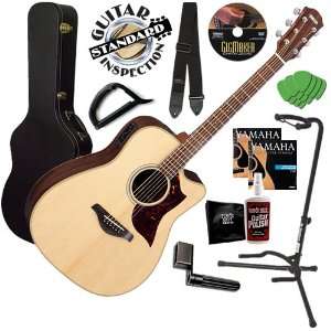  Guitar COMPLETE GUITAR BUNDLE with Case, Stand and Capo Musical