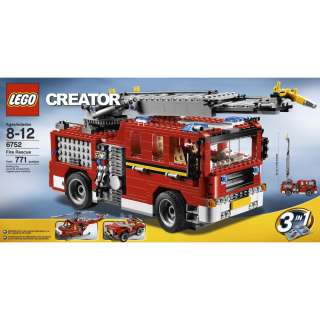 LEGO Creator Fire Rescue 6752 3 in 1 771 Pieces Set NEW  