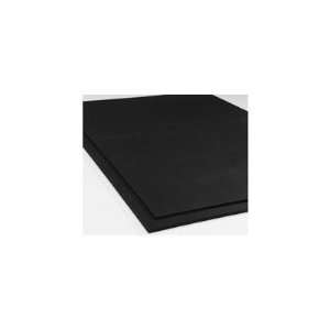  Gym Equipment Rubber Mat in Black Size 0.75 Thick 
