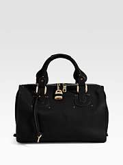  Chloé Aurore Top Handle Leather Bag