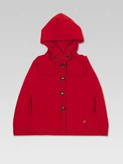Gucci   Toddlers & Little Girls Wool Hooded Poncho