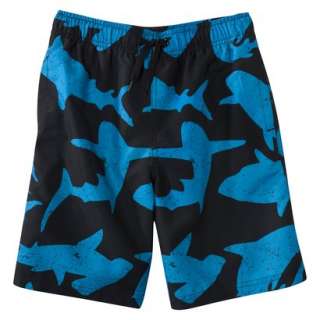 Cherokee® Boys Swim Trunk   Black/Blue.Opens in a new window