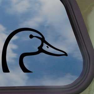  Duck Head Die Black Decal Hunting Car Truck Window Sticker 