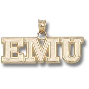  Eastern Michigan University EMU 3/8 Pendant (Gold 