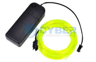 Flexible Neon EL Light Glow Wire Rope Car Party Green 3  