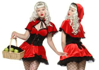 Sexy Womens Little Red Riding Hood Halloween Costume 811334018308 
