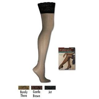 Hanes Absolutely Ultra Sheer Lace Thigh High 1 Pair Pack, S Jet by 