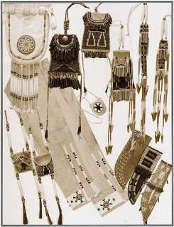   Native American Indian Womens Accessories, Bags Sewing Pattern  