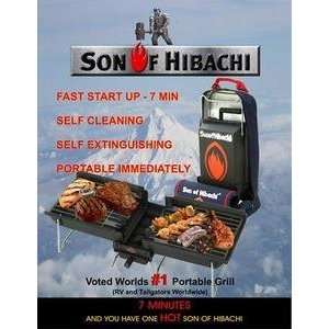  Son Of Hibachi BBQ Grill Triple Combo & Rotisserie Patio 