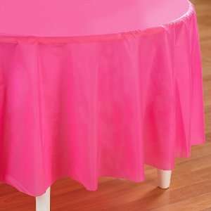 Lets Party By Creative Converting Candy Pink (Hot Pink) Round Plastic 