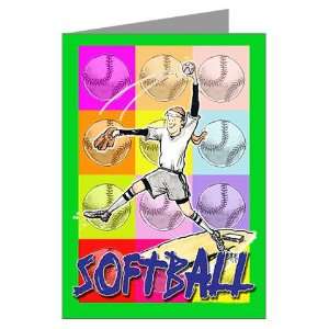  6 PACK Softball Express SPORTS POWERCARD Mid size (5x7 