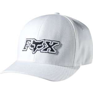  Fox Racing Corpo Mens Flexfit Racewear Hat   White 