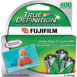   Fujicolor True Definition ISO 400 35mm Film (3 pack)