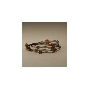 Seasonal Whispers Desinger Bracelet, Black & Copper , Beautifully hand 