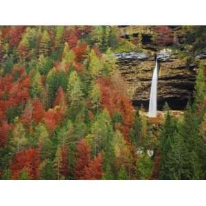 Slap Pericnik Waterfall in Autumn, Vrata Valley, Triglavski National 