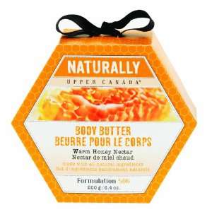 Upper Canada Soap & Candle Naturally Body Butter, Honey Nectar, 6.4 